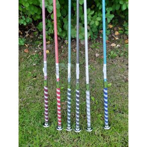 HKM pisk med glimmer hndtag og indvvet gummi grib 