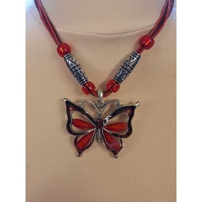 Halskde med sommerfugl fra Fashion Jewelry Rd