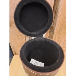 Smykke skrin/ penge skrin i brun imiteret lder