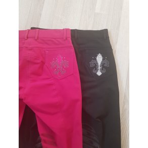 Ridebukser med brodering 