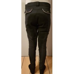 Ridebukser vinter i Softshell fra QHP i sort Str 38