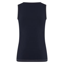 HV Polo Top med krystaller "Rain or shine" navy bl str. xs &amp; xxl