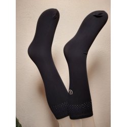 Strmper i mikro fiber med krystaller fra IR "Frenzy" Navy bl