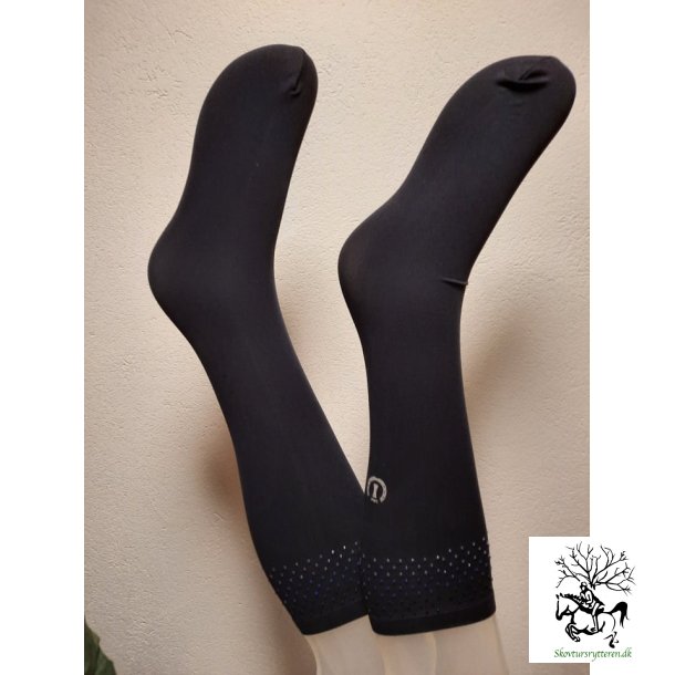 Strmper i mikro fiber med krystaller fra IR "Frenzy" Navy bl