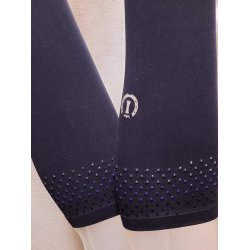 Strmper i mikro fiber med krystaller fra IR "Frenzy" Navy bl