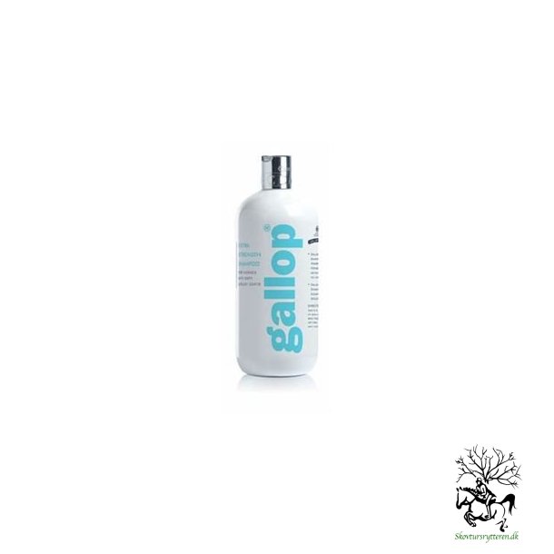 Gallop shampoo dybderensning god til fedtet pels og lyse heste "Extra Strenght" 
