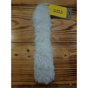 Nakkestykke i syntetisk lammeskind  fra HKM i hvid