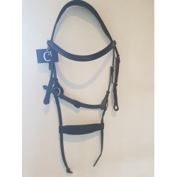 Trense i lder med anatomisk nakkestykke fra Campus 