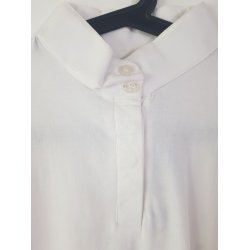 Stvne bluse fra Waldhausen  Klassisk hvid bommuld