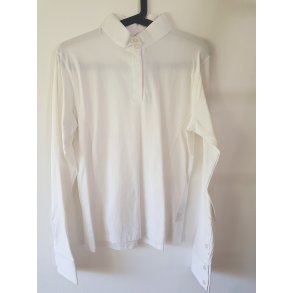 Stvne bluse fra Waldhausen  Klassisk hvid bommuld