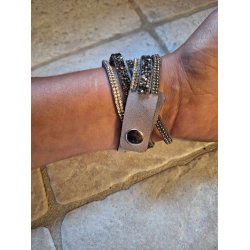 Vikle armbnd i gr  russkind