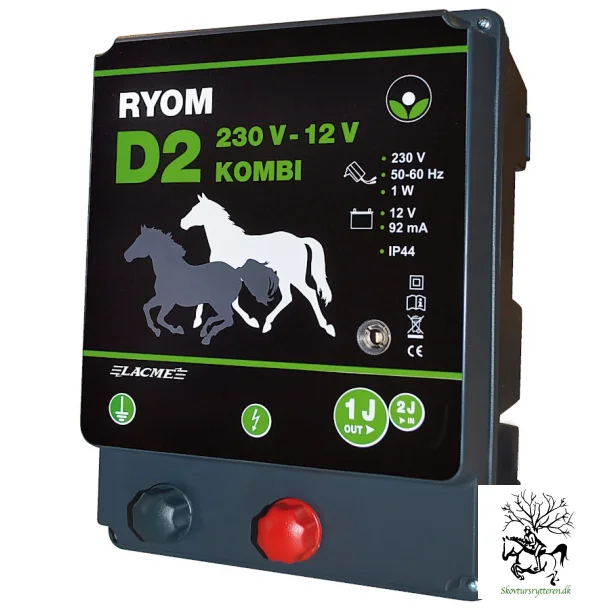 Ryom D2 kombi Lacm 230V / 12V spndingsgiver