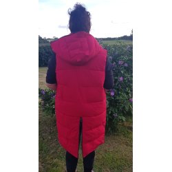 Lang Vest fra Euro Star i Rd "Laverri" str. l &amp; xl.