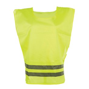 Refleksvest fra HKM med hest p� ryggen str. s-m