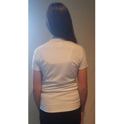 Stvne bluse fra IR med slv og guld detaljer "Chet Moi" hvid