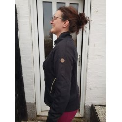 Cardigan med guld glitter og lynls med fleece foer fra ELT "Cincinnati" str S