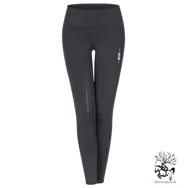 Ridetights fra waldhausen med full silikone grib "Victoria" Sort str 40