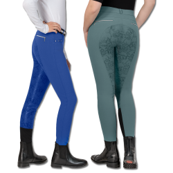 Ridebukser med sten og full silikone grib mnster