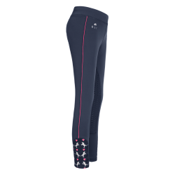 Ridetights til brn med pink glitter bnd og enhjrning "DENALI" nat bl