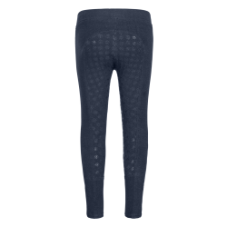 Ridetights Vinter til brn fra ELT "Lucky Elsa" Bl m lyserd glimmer stribe 