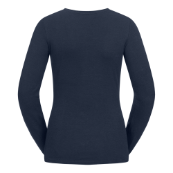 Langrmet T-shirt med heste hoved i krystaller " FRISCO "