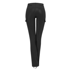 Ridebukser islnder med brede ben i microfiber med silikone grib fra Waldhausen - Cargo