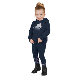  Hoodie til brn med glimmer hest "Lucky Guilia" navy b