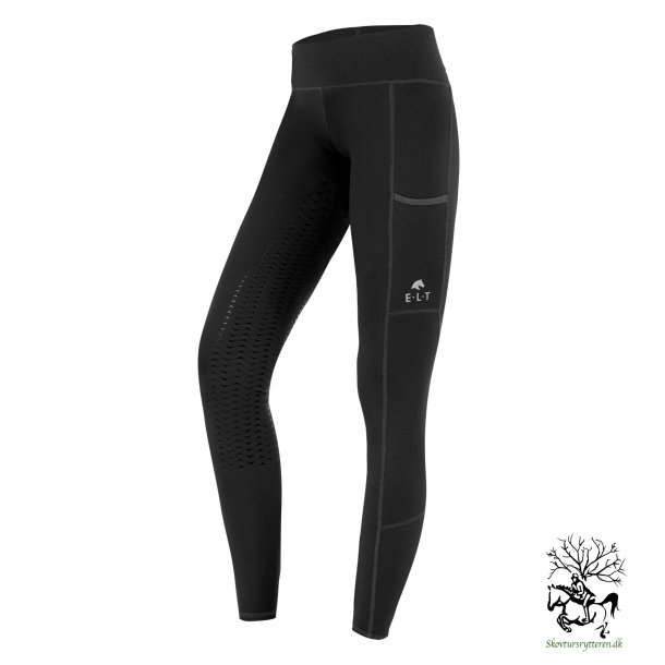 Ridetights Vinter Thermo med full silikone grib fra  ELT  "Ella" -Sort eller brun 