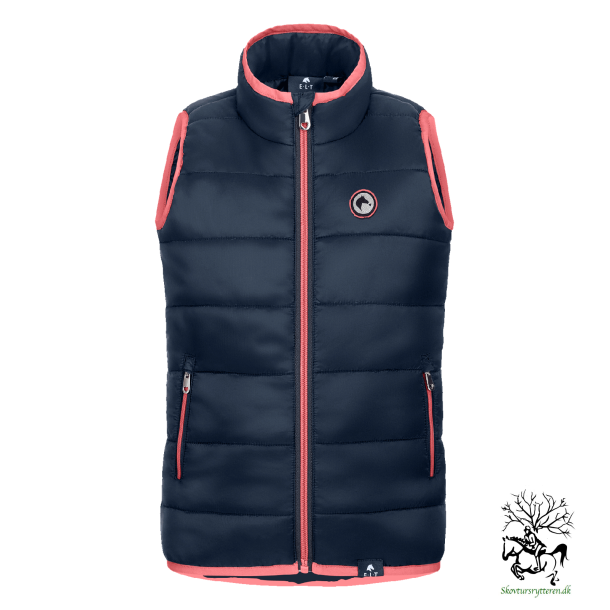 Vest til brn fra ELT " Lucky Lou i Bl med pink detalje