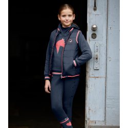 Vest til brn fra ELT " Lucky Lou i Bl med pink detalje