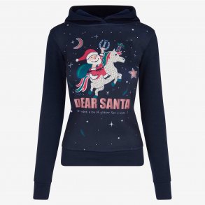 Jule sweater med julemand p enhjrning 