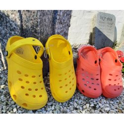 Clogs "X-cape the clox" Sort, Lime Grn, Gul og Rd Str 33 og 34