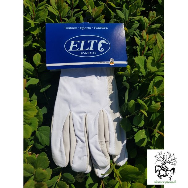 Ridehandsker i hvid fra ELT Light &amp; Soft