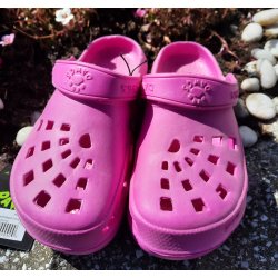 Clogs "Dawgs" i pink eller lysebl str 35