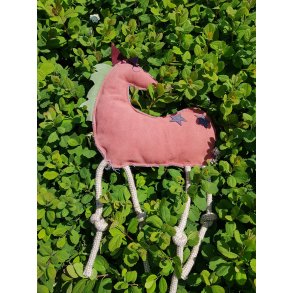 Hestelegetj hest med stjerner i orange