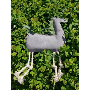 Hestelegetj hest med ring til ophng i gr