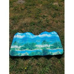 Solskrm  med alu bagside  130 x 60 cm 4 motiver at vlge imellem