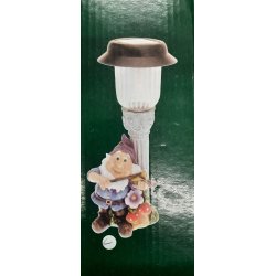 Solcellelamper med havenisser 31 cm hje - 3 modeller