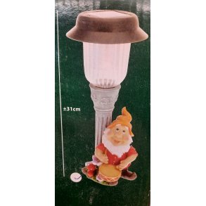 Solcellelamper med havenisser 31 cm hje - 3 modeller