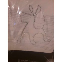 1 stk Stort strygemrker med nitter til tj m m flere forskellige motiver