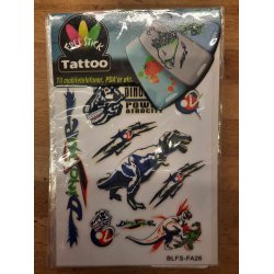 Telefon og I-Pat Klistermrker i tyndt gummi "Tatoo" Drager