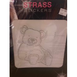 1 stk Stort strygemrker med nitter til tj m m flere forskellige motiver