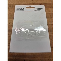 1 Stk. Strygemrker med lbende hest fes i flere farver