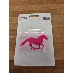 1 Stk. Strygemrker med lbende hest fes i flere farver