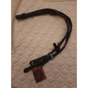 Tjle fra By weber i brun med lder yderside og indvvet grip p inderside.