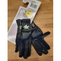 Ridehandsker til brn fra IR "Crush" sort, bl , hvid