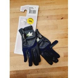 Ridehandsker til brn fra IR "Crush" sort, bl , hvid