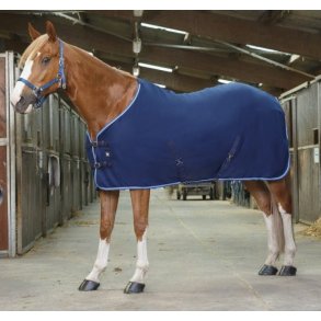 Fleecedkken med krydsgjord fra ekkia - Bl