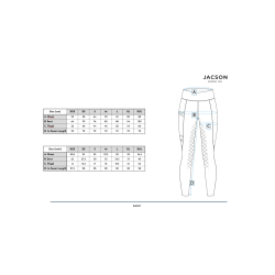 Ridetights Jacson med full silikone grib "Astrid Competition" Flere farver