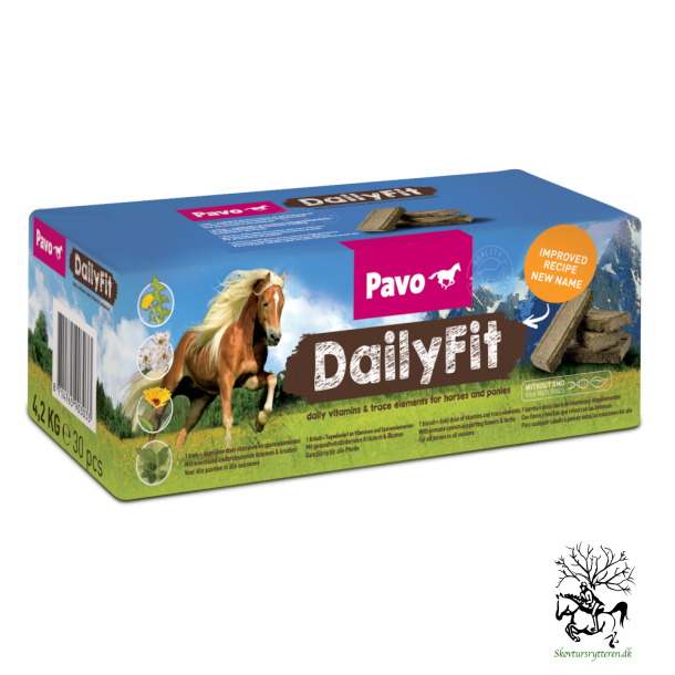 Pavo DailyFit - Vitamin og mineralbriket 10 Stk =4,2 kg (bestillingsvare)                           